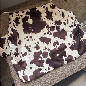 House of Harlow 1960 Black and White Crop Top